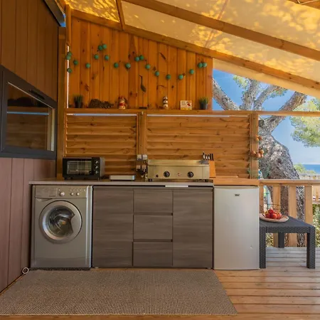 캠프장 Mobil-home Taos Vue Mer - Piscine